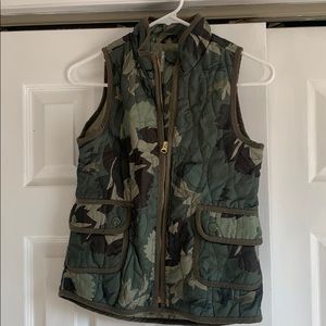 Girls Lightweight Army Flower camouflage Vest